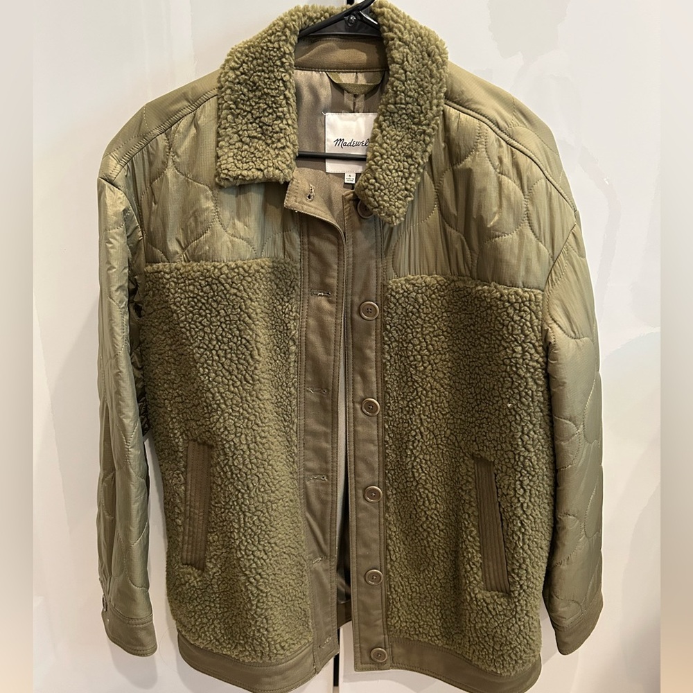 Madewell Khaki Sherpa Jacket